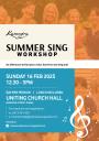 Summer Sing Workshop